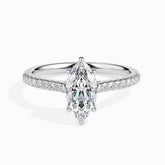 Ela Pave Marquise Ring