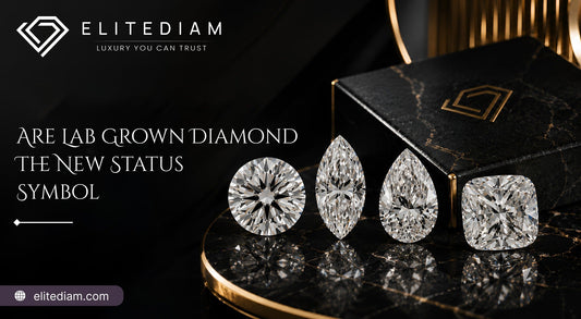 Round, marquise, pear, and cushion lab grown diamonds featured in Elite Diam's new status symbol.