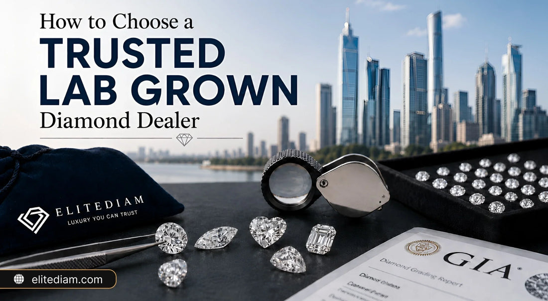 How to choose a trusted Lab Grown Diamond Dealer with certified diamonds and secure international shipping.