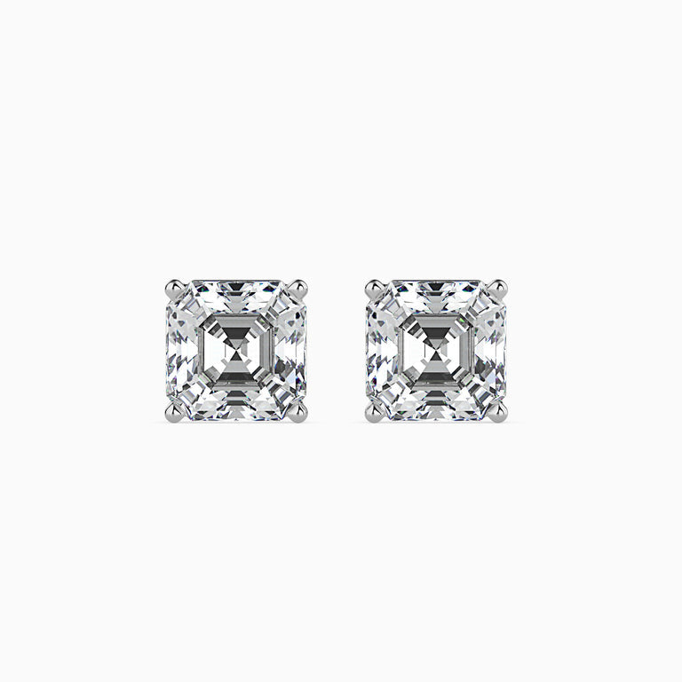 Asscher Studs