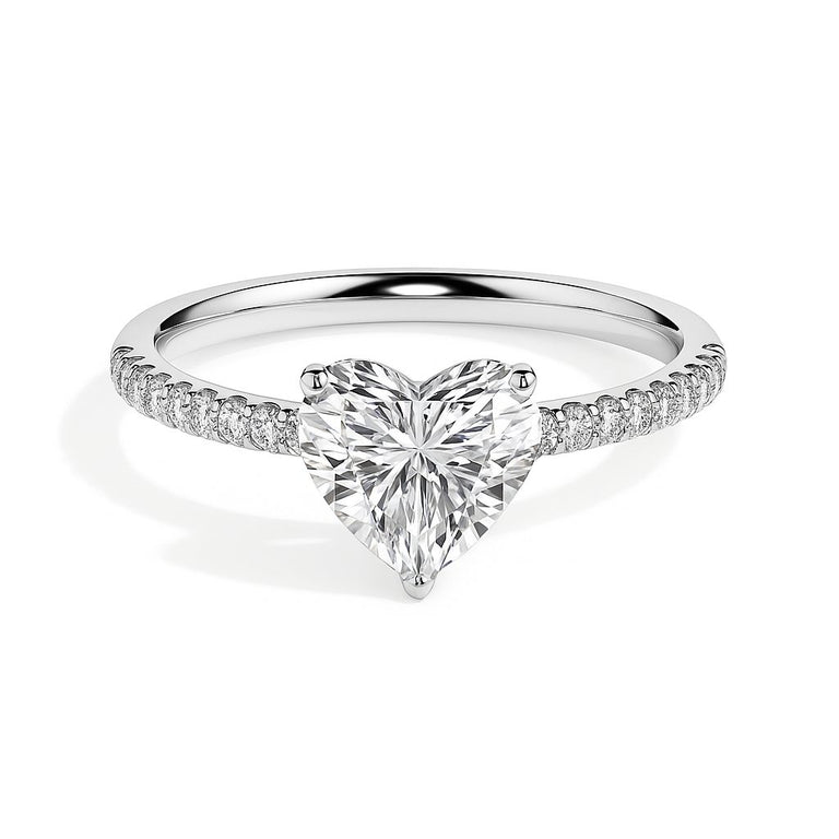 Pave Heart Ring