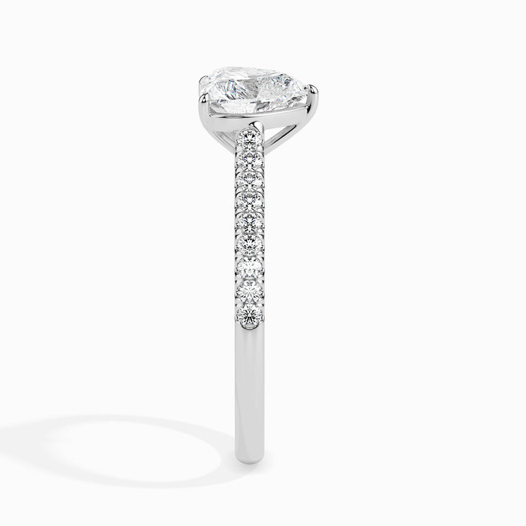 Pave Heart Ring