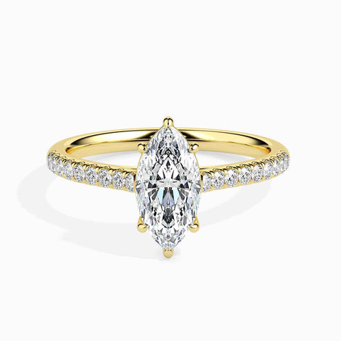 Ela Pave Marquise Ring