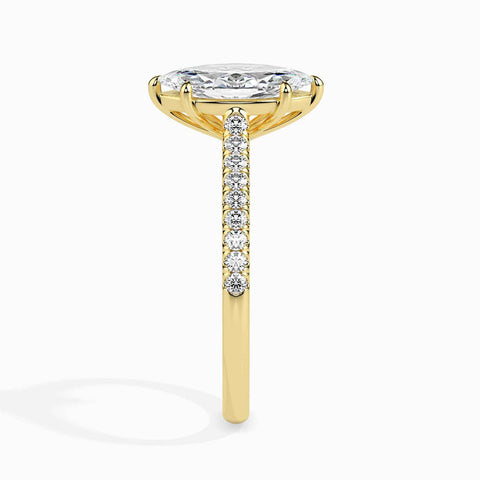 Ela Pave Marquise Ring
