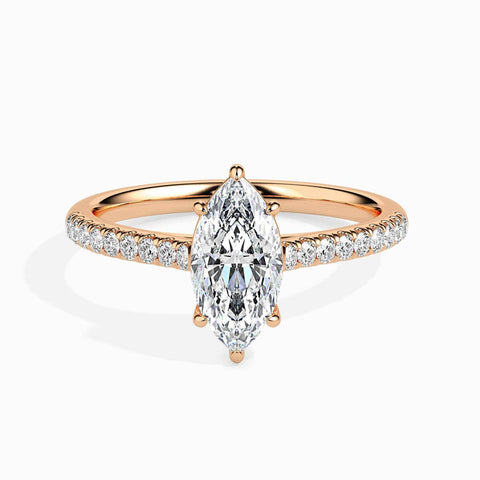 Ela Pave Marquise Ring