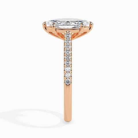 Ela Pave Marquise Ring