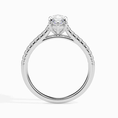 Ela Pave Marquise Ring