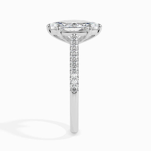 Ela Pave Marquise Ring