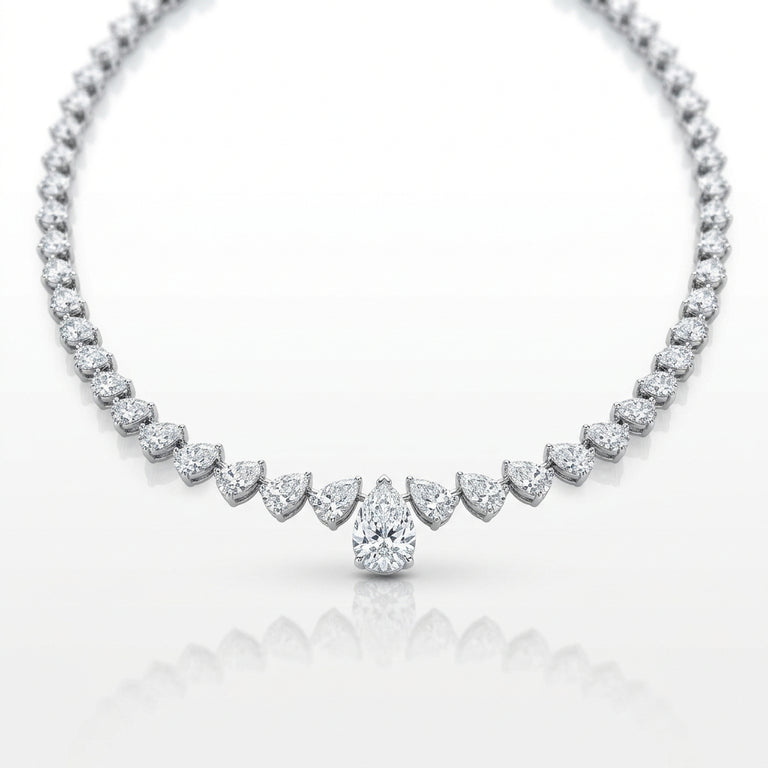 Pear Rivière Necklace